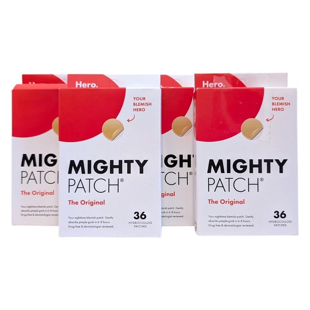 Mighty Patch Pimple Patches 36 Count Lot of 4 EXP 03/2027 Blemish Treatment
